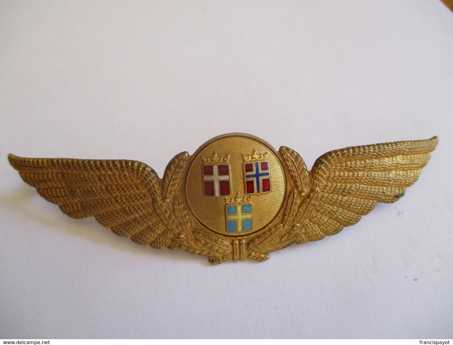 Scandinavia: SAS Hat Badge (1950-80) - Crew-Abzeichen