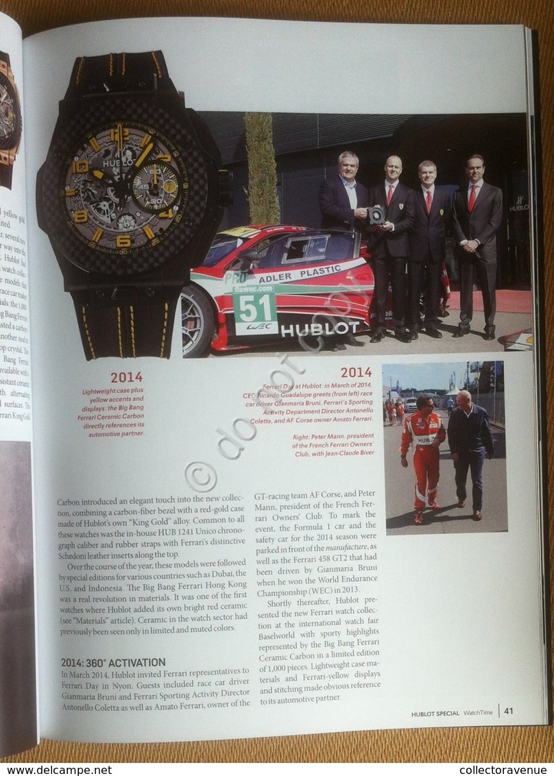 Rivista Magazine - Watch Time - Special Hublot - 2015 - Autres & Non Classés