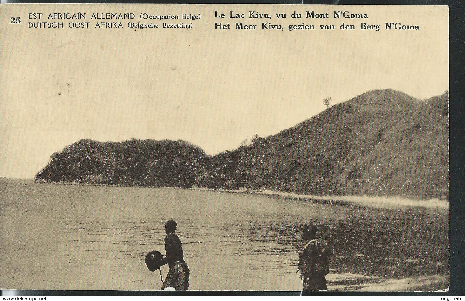 Carte Illustrée  N° 18. Vue: 25  Le Lac Kivu, Vu Du Mont N'Goma(obl. ???) - Interi Postali