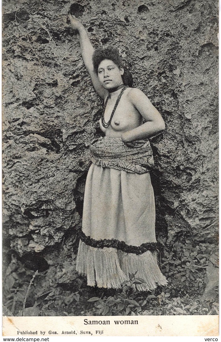 Carte POSTALE  Ancienne De SAMOA - Femme Nue - Samoa