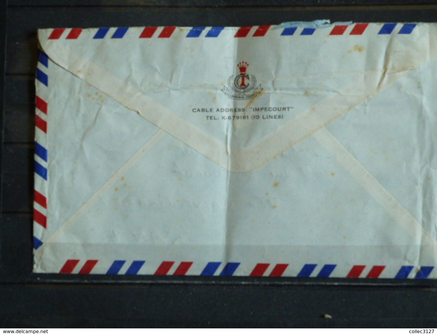 D3 - Cover Sent From Hong Kong To France - Lettres & Documents