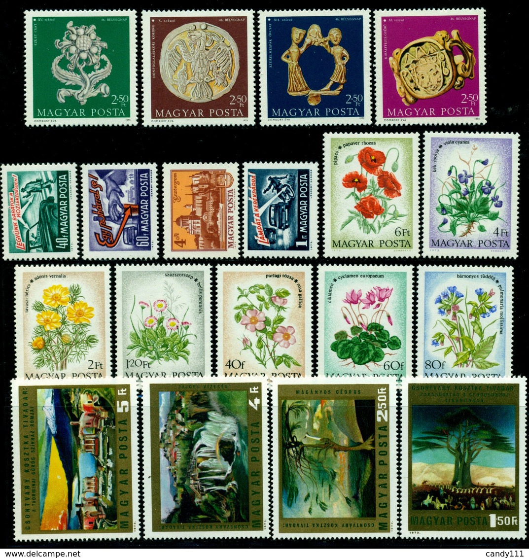 1973 Hungary,Ungarn,Hongrie,Ungheria,Ungaria,Year Set/JG =85 Stamps+9 S/s,MNH - Ganze Jahrgänge