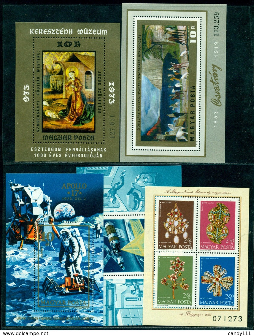 1973 Hungary,Ungarn,Hongrie,Ungheria,Ungaria,Year Set/JG =85 Stamps+9 S/s,MNH - Full Years