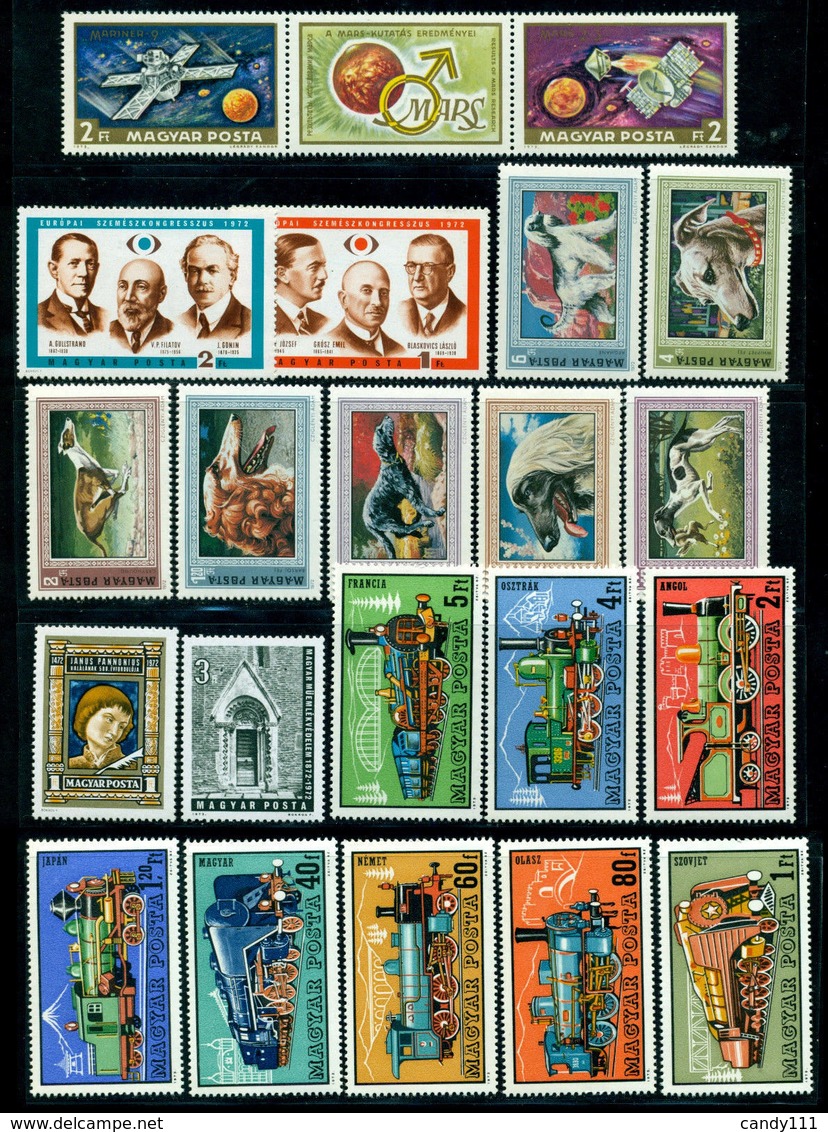 1972 Hungary,Ungarn,Hongrie,Ungheria,Ungaria,Year Set/JG =93 Stamps+7 S/s,MNH - Volledig Jaar