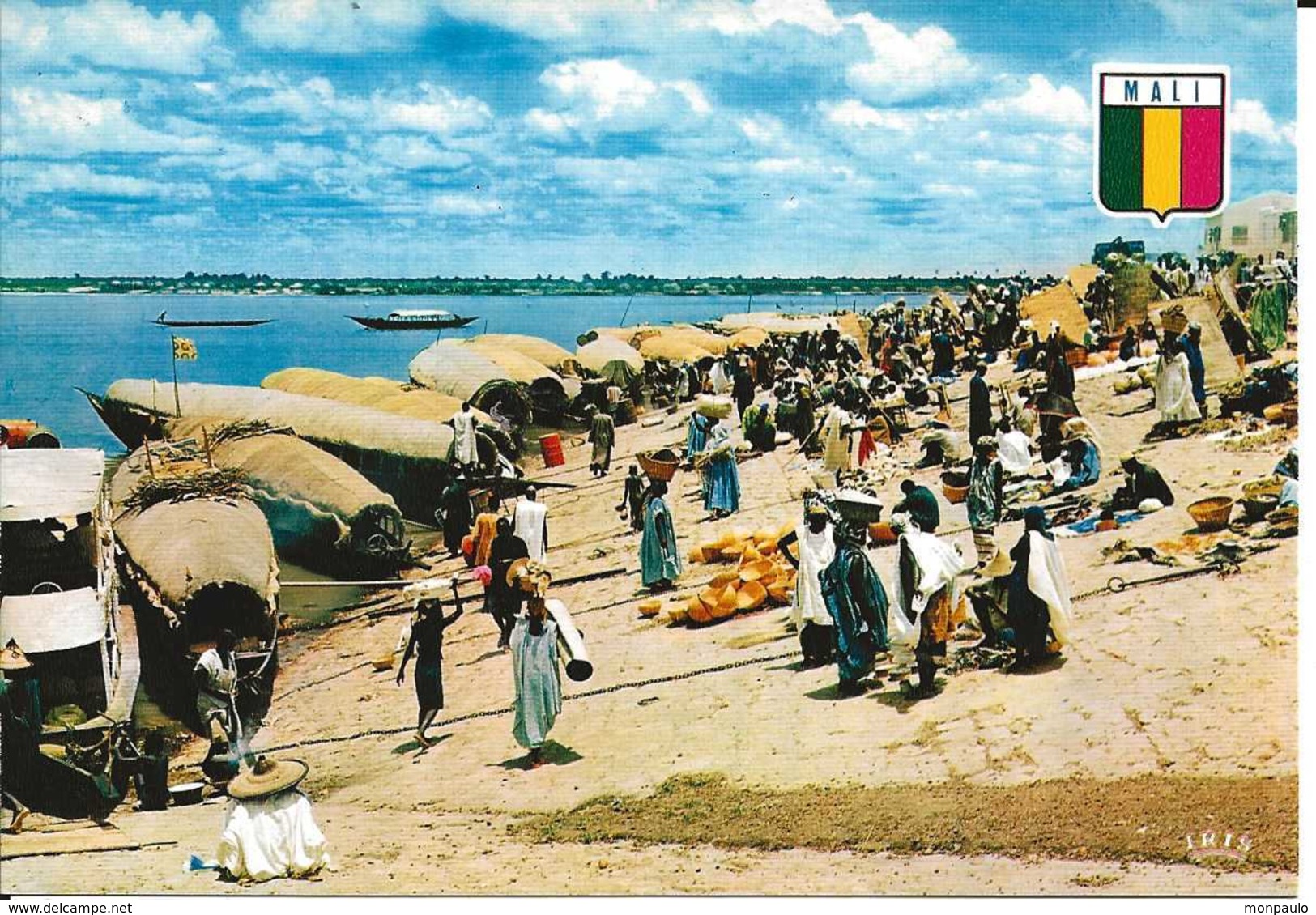 Afrique. CPM. Mali. Mopti. Le Débarcadère (landing Stage) (pirogues, Animée) - Malí