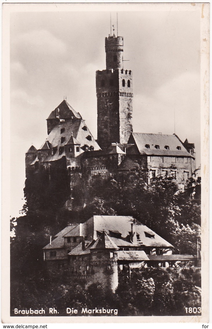 Allemagne : Rhénanie-palatinat : BRAUBACH : Braubach Rh. Die Marksburg - C.p.s.m.  Photo Vérit. - Braubach