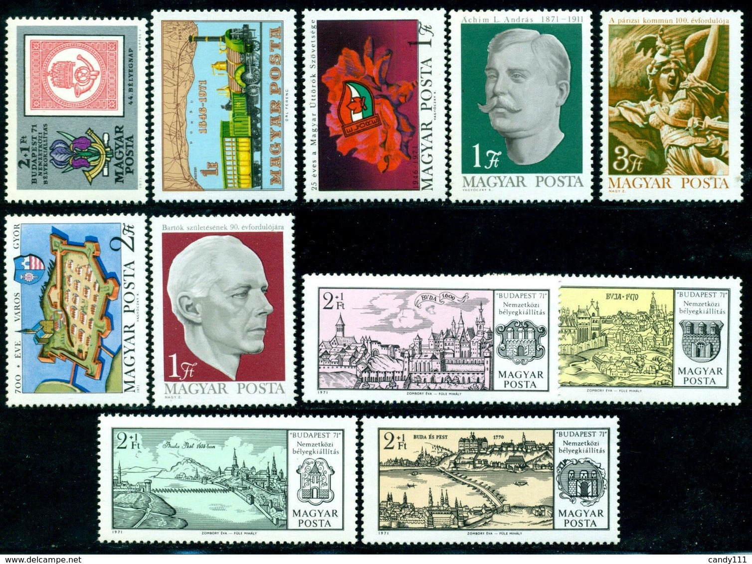 1971 Hungary,Ungarn,Hongrie,Ungheria,Ungaria,Year Set/JG =67 Stamps+10 S/s,MNH - Volledig Jaar