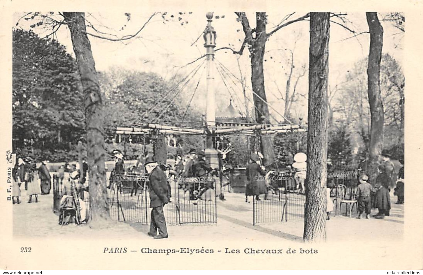 Thème: Manège - Fête Foraine :   Les Chevaux De Bois  Paris 75             (Voir Scan) - Sonstige & Ohne Zuordnung