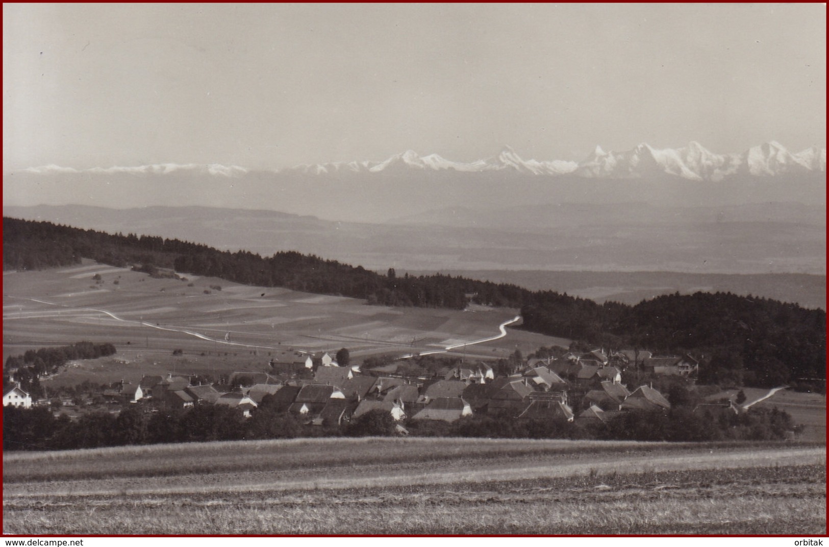 Lignières * Gesamtansicht, Alpen * Schweiz * AK2783 - Lignières