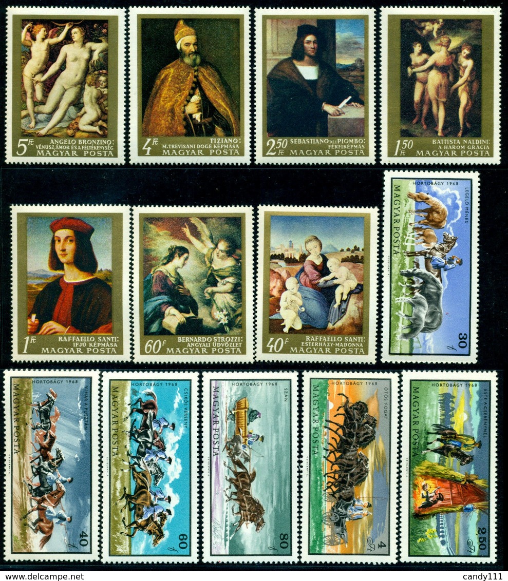 1968 Hungary,Ungarn,Hongrie,Ungheria,Ungaria,Year Set/JG =70 Stamps+6 S/s,MNH - Annate Complete