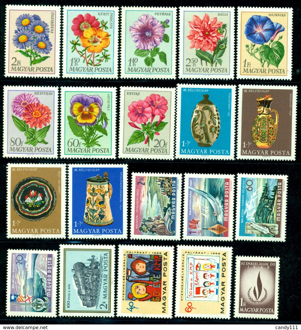 1968 Hungary,Ungarn,Hongrie,Ungheria,Ungaria,Year Set/JG =70 Stamps+6 S/s,MNH - Ganze Jahrgänge