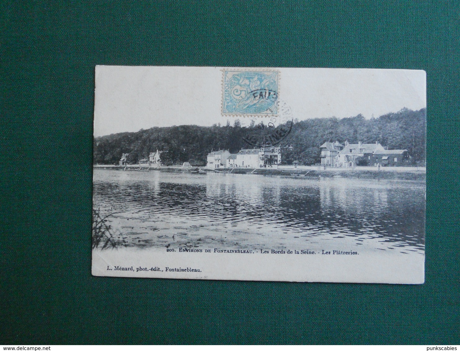 CPA ENVIRON DE FONTAINEBLEAU LES PLATRERIES A SAMOIS SUR SEINE 1905 EXC ETAT - Samois