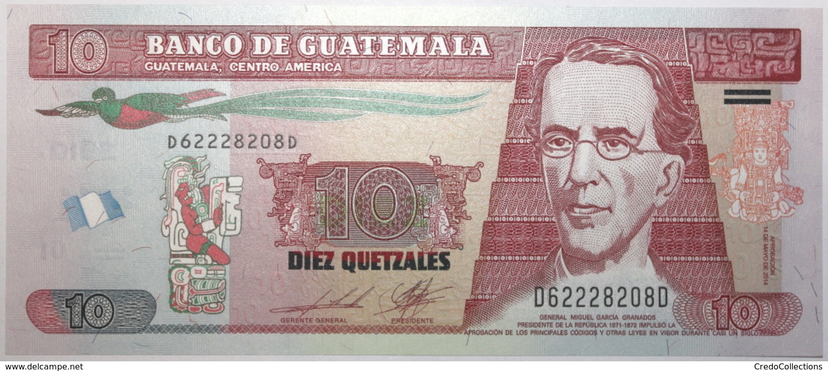 Guatemala - 10 Quetzales - 2014 - PICK 123 Ab - NEUF - Guatemala