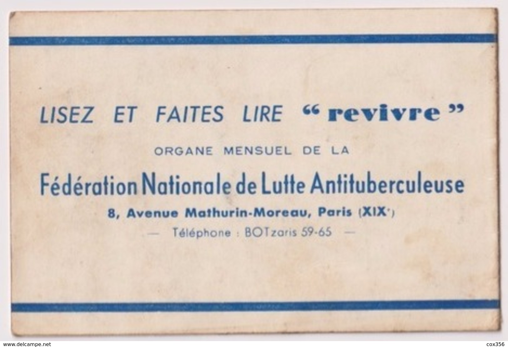 Petit CALENDRIER 1960 Pliant De La FNLA Fédération Nationale De Lutte Antituberculeuse PARIS 19e - Tamaño Pequeño : 1941-60