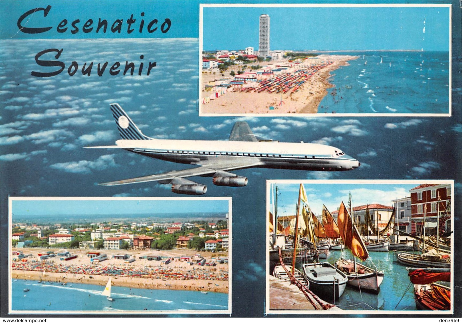 Italie - Emilia-Romagna - CESENATICO Souvenir - Vues Multiples - Avion - Cesena