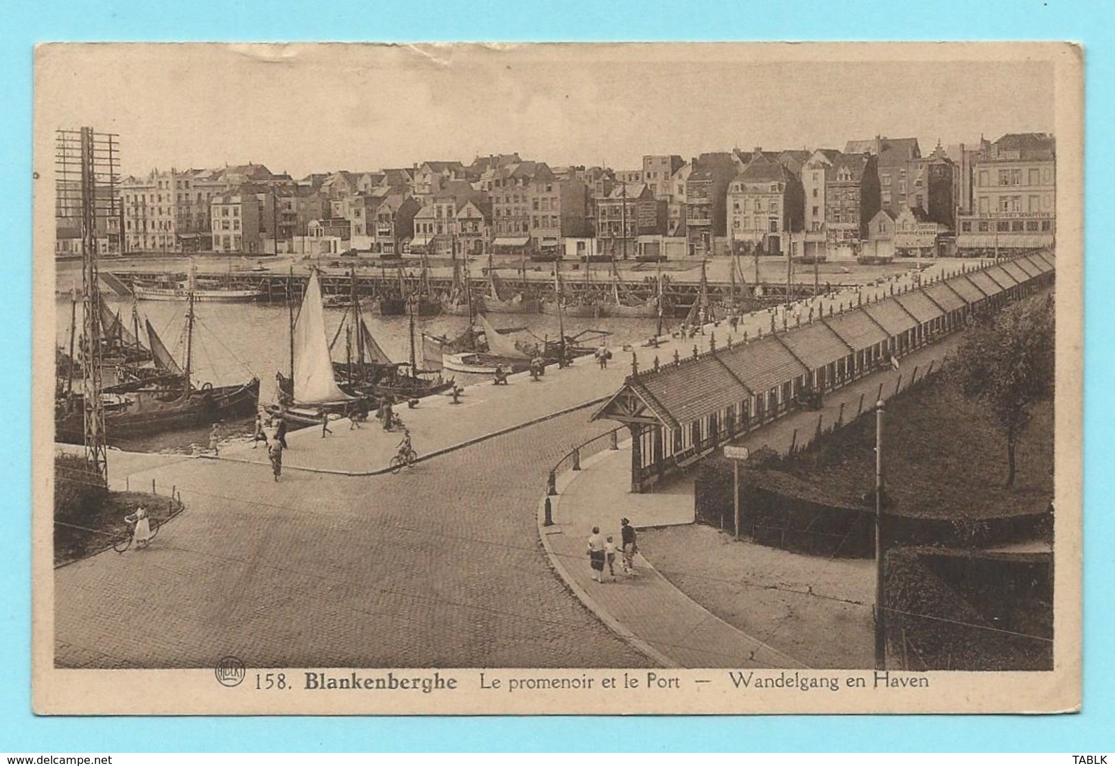 1939 - BELGIE - BLANKENBERGE - WANDELGANG (PARAVANG) EN HAVEN - Blankenberge