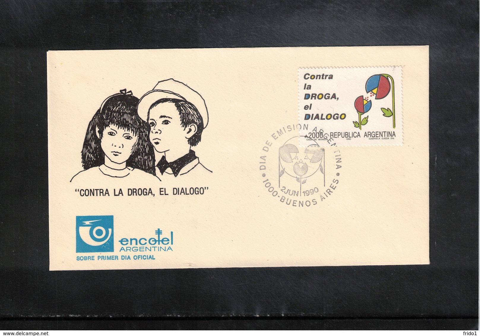 Argentina 1990 Fight Against Drugs Interesting Cover FDC - Drogue