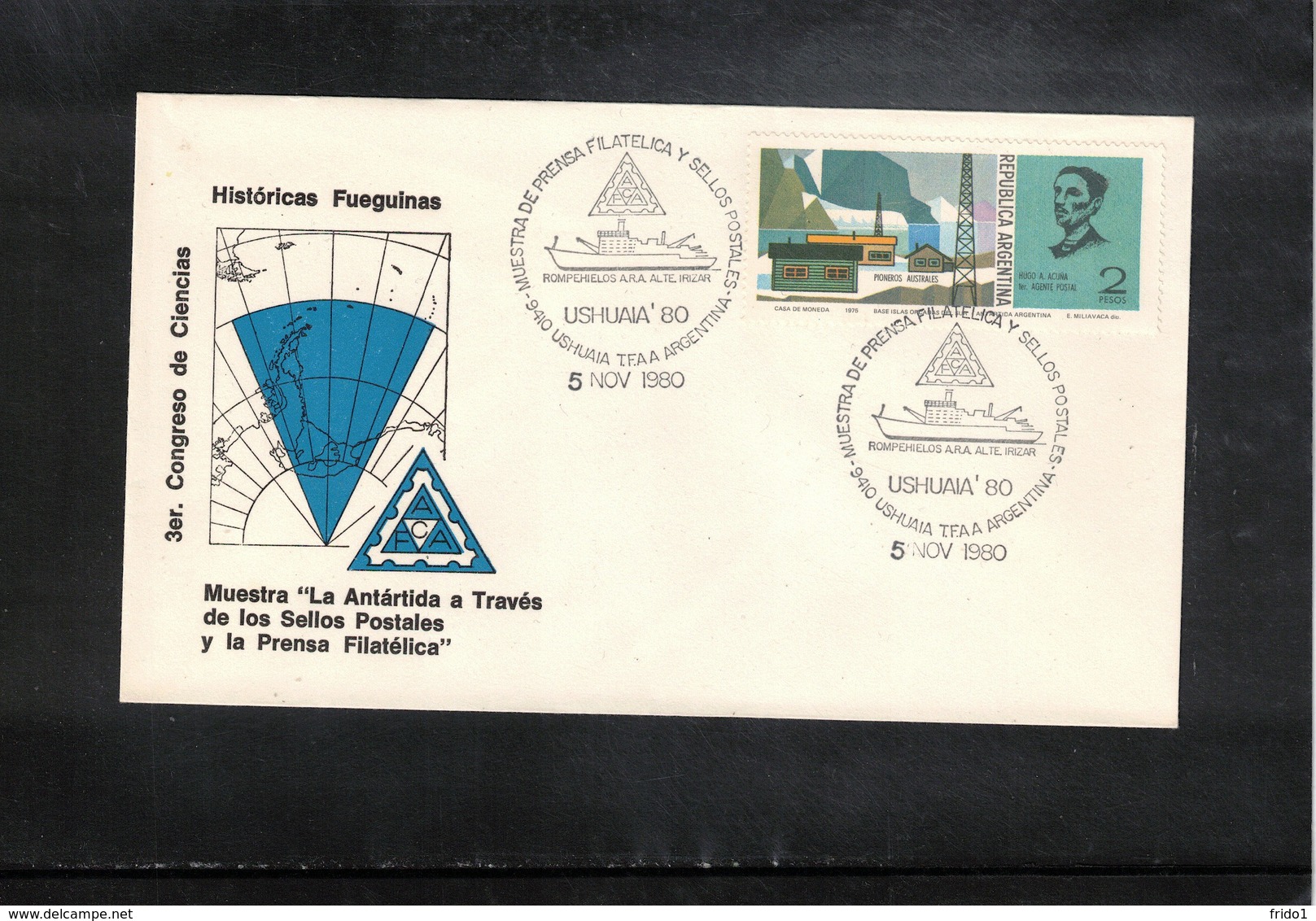 Argentina 1980 Argentinian Antarctica - Philatelic Exibition  Interesting Cover - Événements & Commémorations