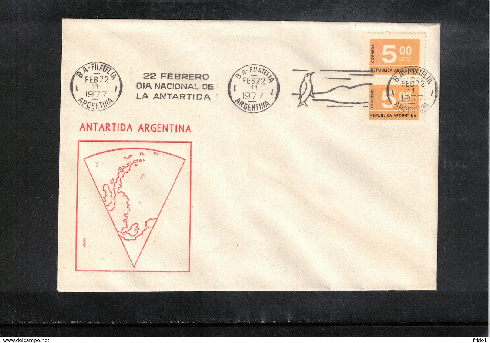 Argentina 1977 Argentinian Antarctica Interesting Cover - Eventi E Commemorazioni