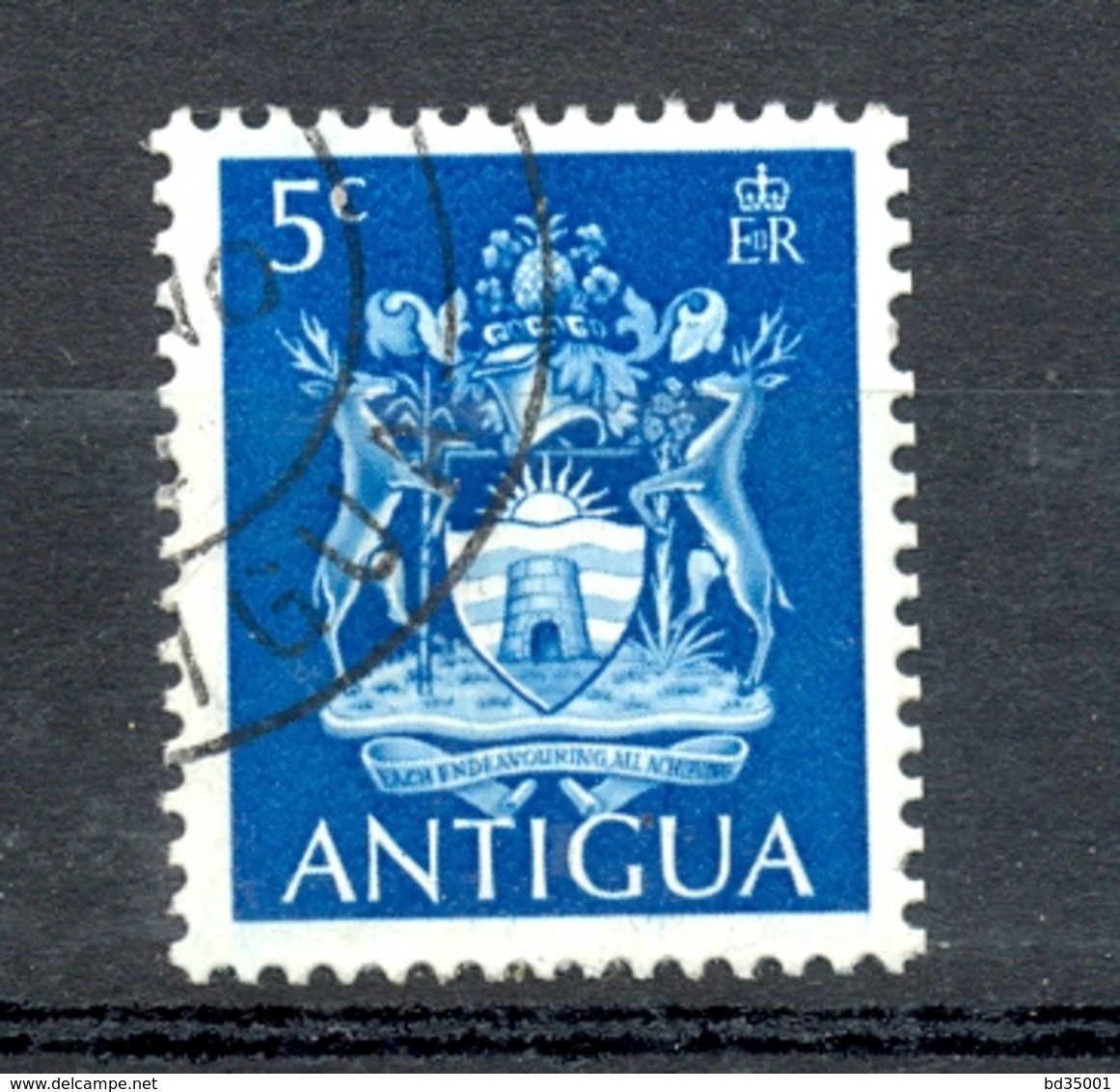 Timbre Oblitéré - ANTIGUA - 5c - Briefmarken