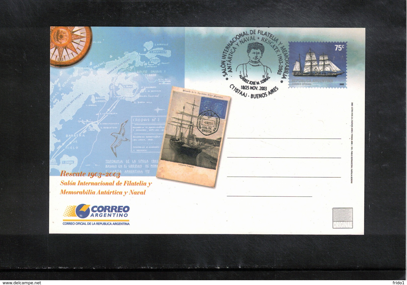 Argentina 2003 Argentinian Antarctica  Interesting Cover - Events & Commemorations