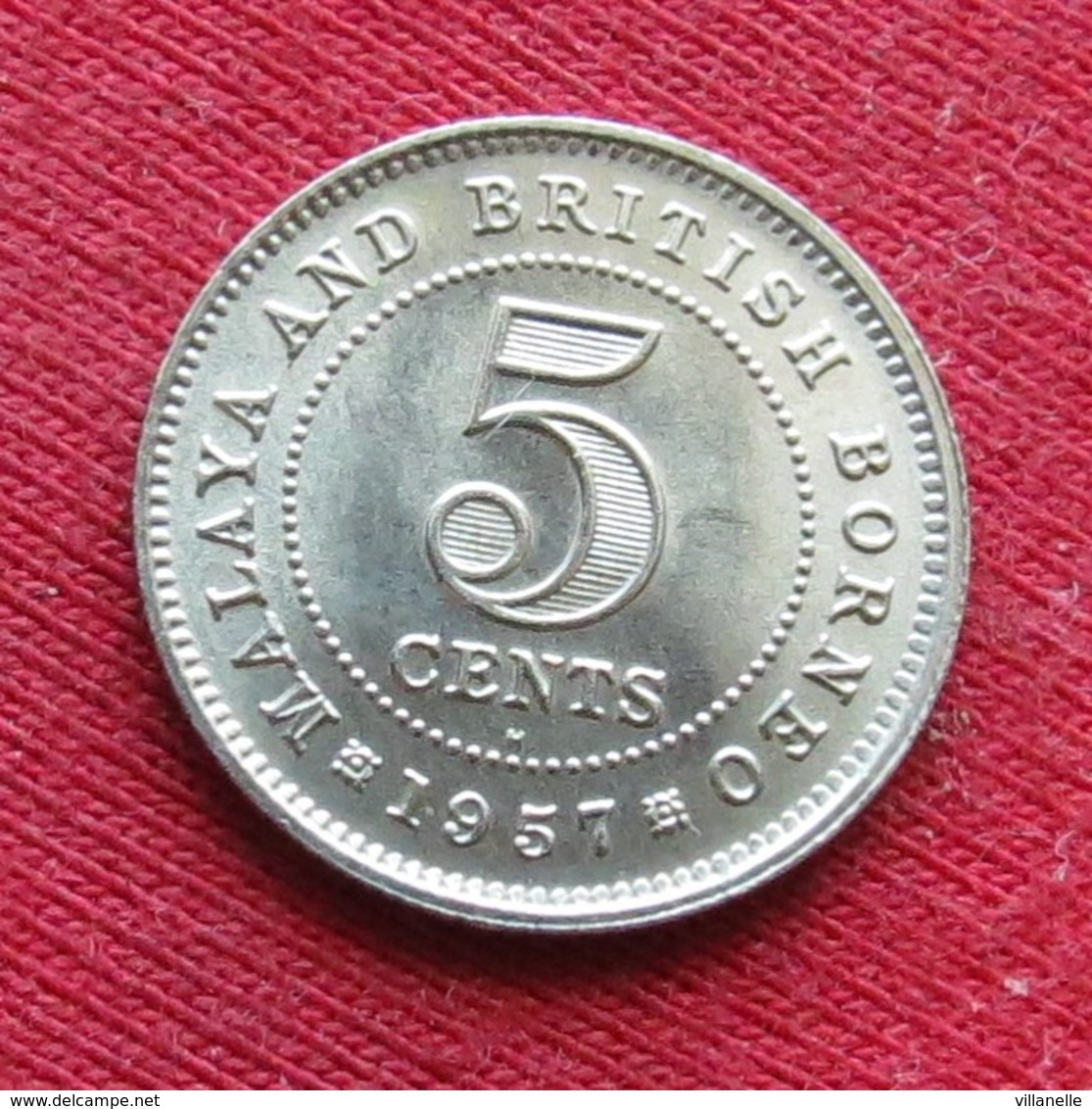 Malaya & British Borneo 5 Cents 1957 H Malaia Malaysia Malasia Malaisie Malaysie Wºº - Maleisië