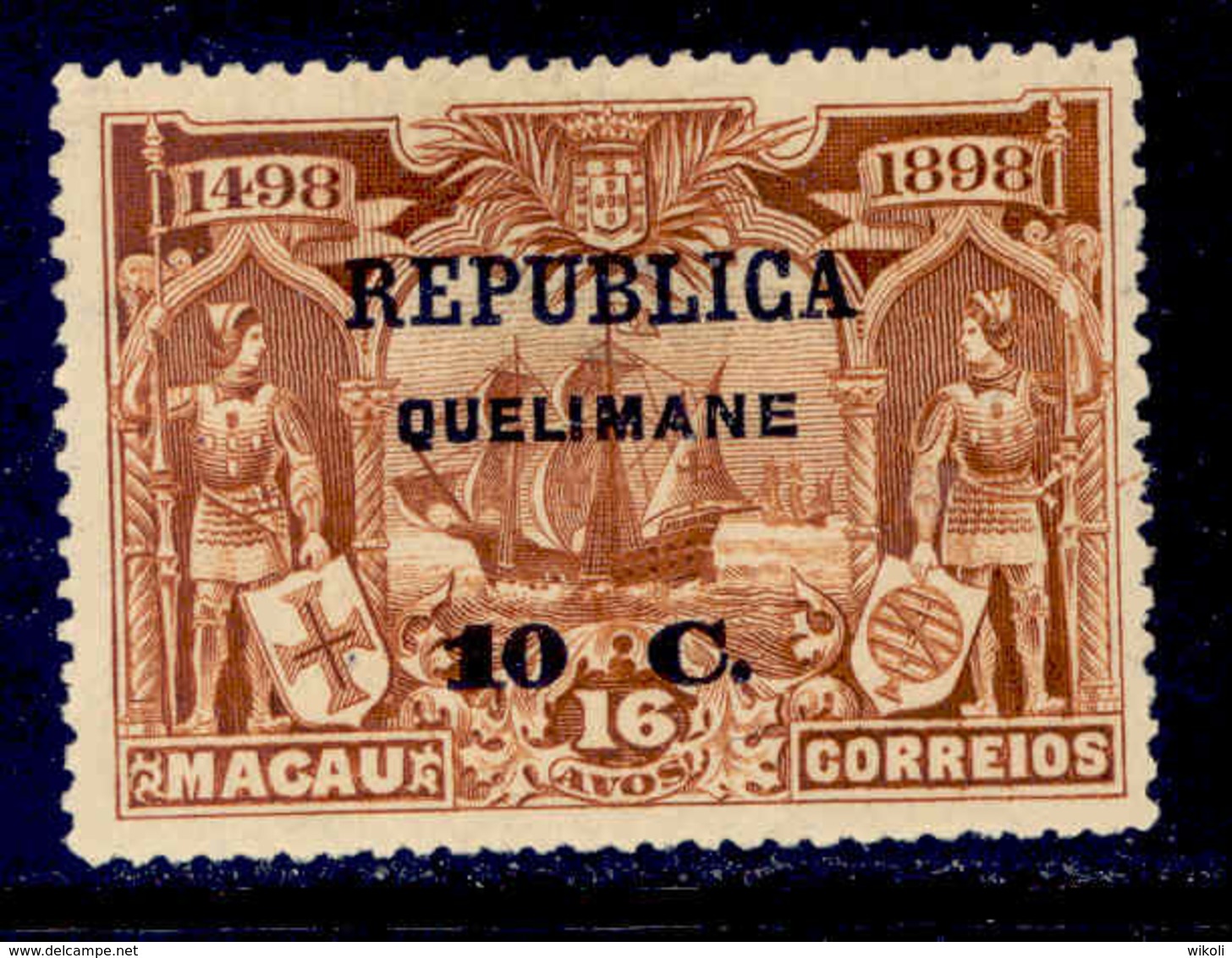 ! ! Quelimane - 1913 Vasco Gama On Macau 10 C - Af. 15 - MH - Quelimane