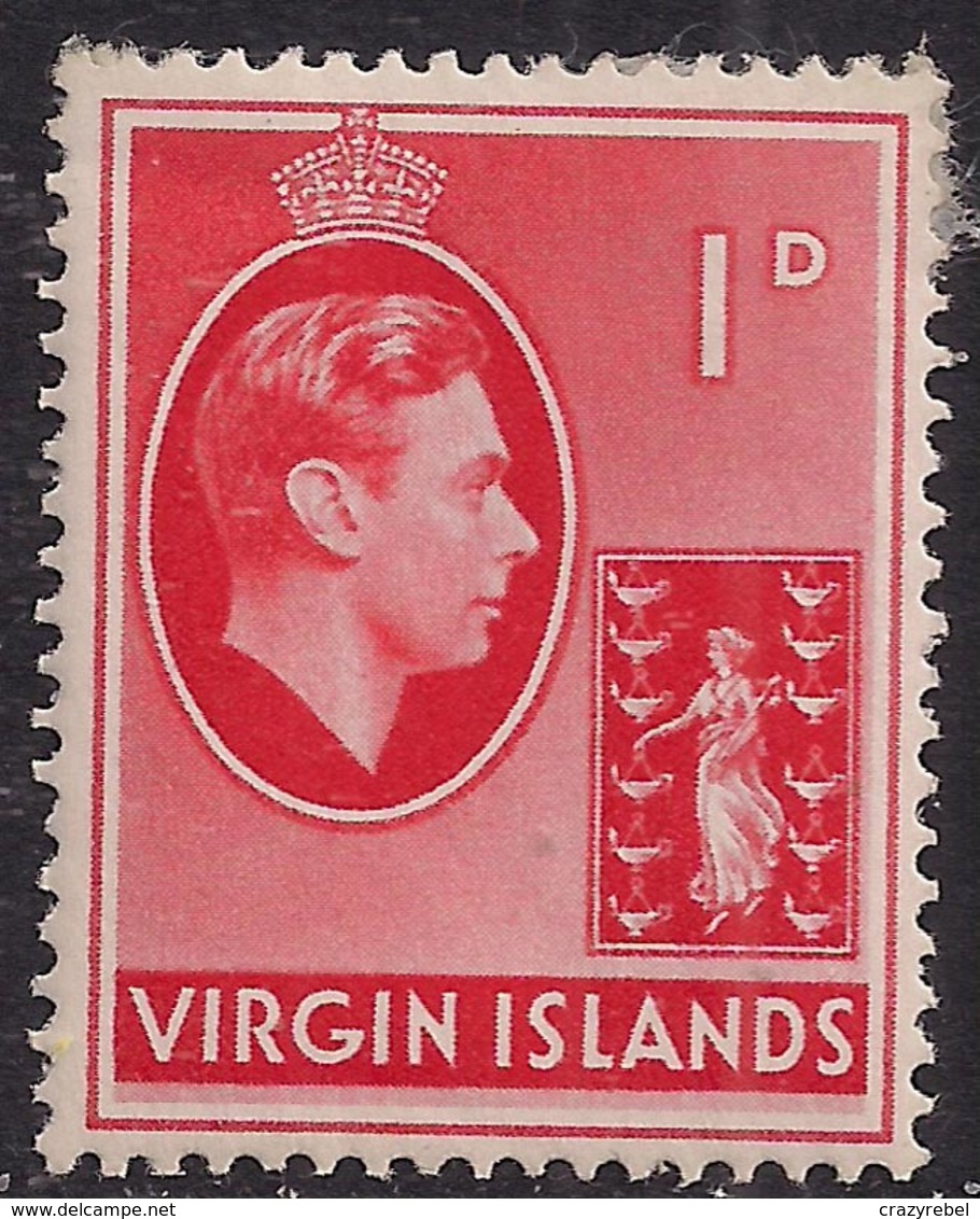 British Virgin Islands 1938 - 47 KGV1 1d Red MM SG 111a ( E917 ) - British Virgin Islands