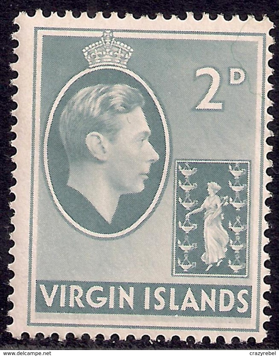 British Virgin Islands 1938 - 47 KGV1 2d Grey MM SG 113a ( E775a ) - British Virgin Islands