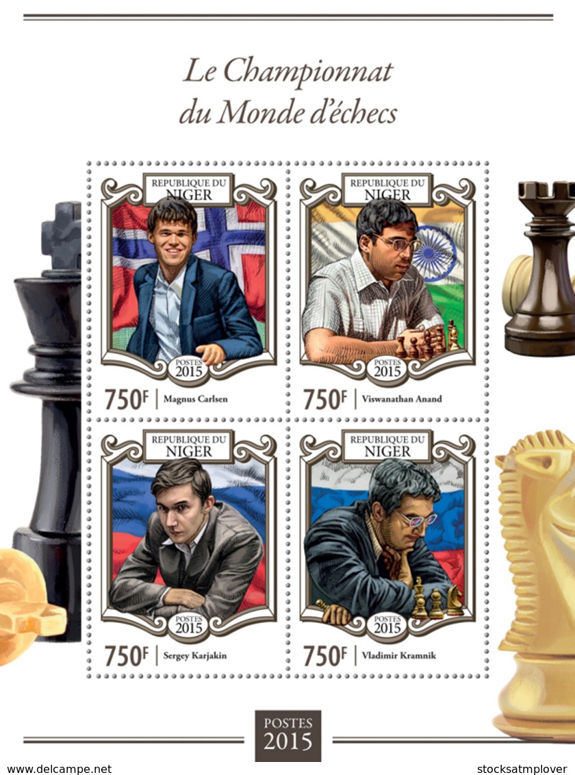 Niger 2015  World Chess Championship (Magnus Carlsen, Vladimir Kramnik) - Niger (1960-...)