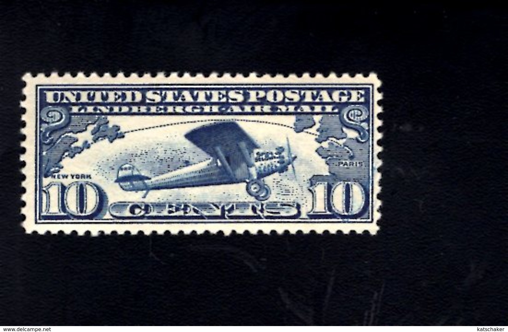 1007574842 SCOTT C10 POSTFRIS MET SCHARNIER MINT HINGED  (X) - SPIRIT OF ST LOUIS - 1b. 1918-1940 Nuevos