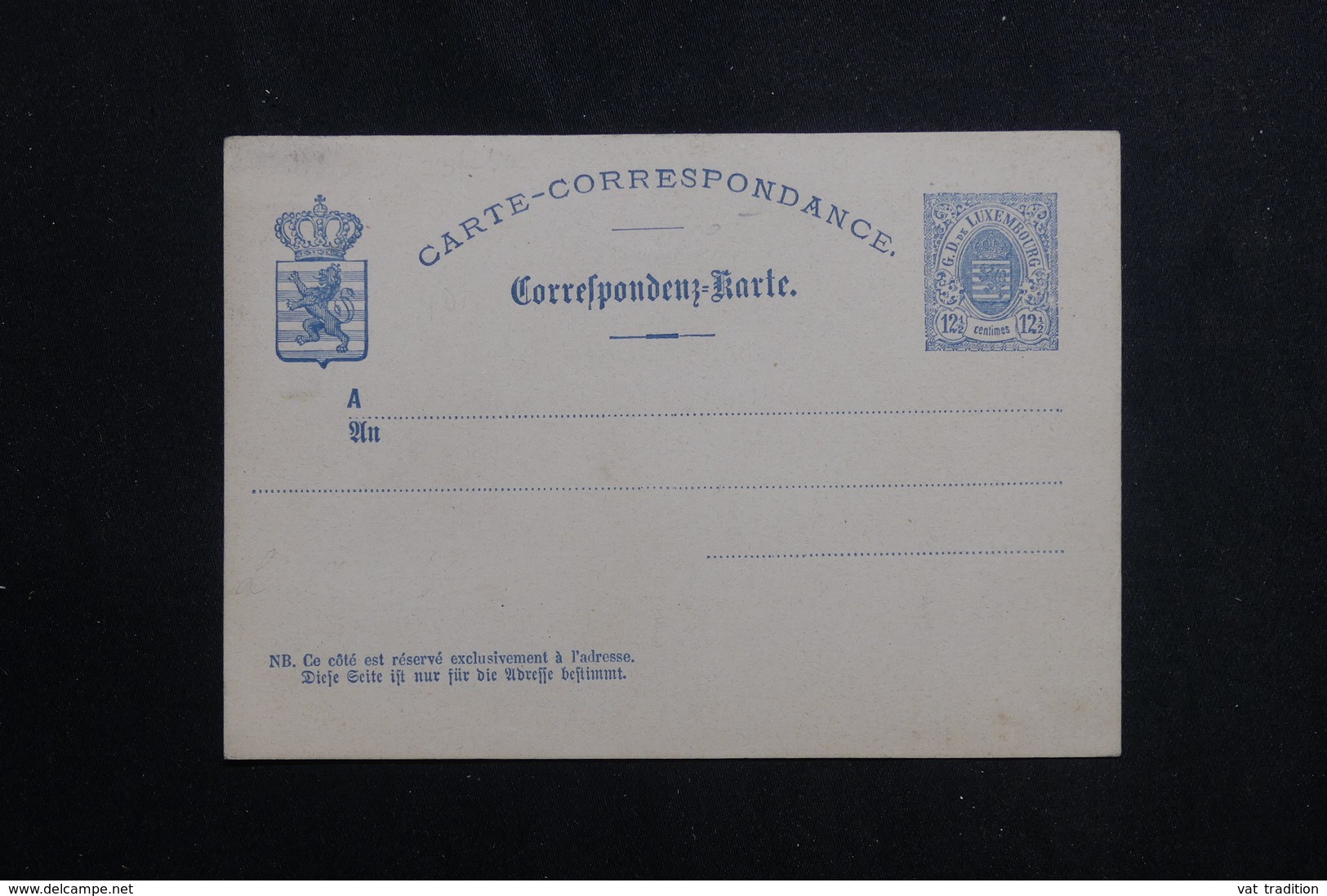 LUXEMBOURG - Entier Postal Type Armoiries Non Circulé  - L 61643 - Stamped Stationery