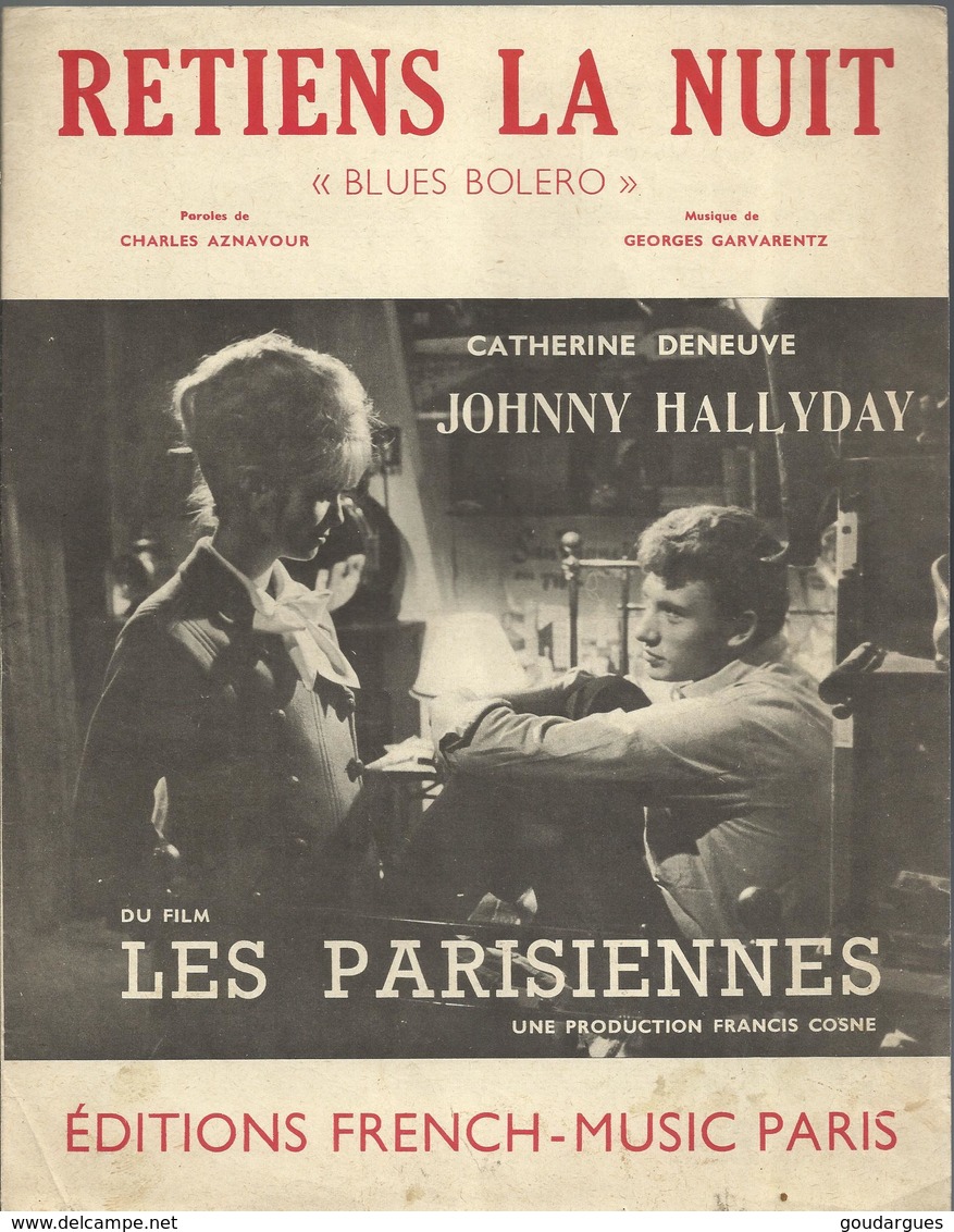 "Retiens La Nuit" "Bluse Bolero"  Catherine Deneuve Johnny Hallyday Du Film "Les Parisiennes" - Otros & Sin Clasificación