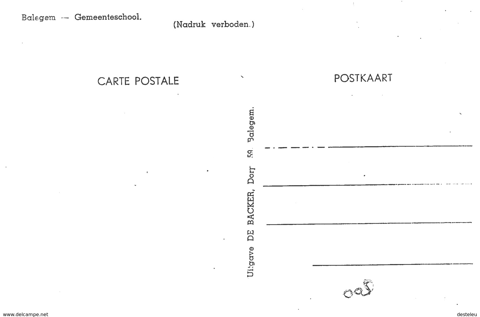 Fotokaart Gemeenteschool - Balegem - Oosterzele