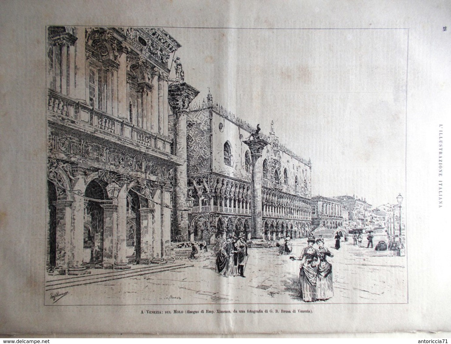 L'Illustrazione Italiana 13 Luglio 1890 Casati Sine Labe Di Genova Civitavecchia - Vor 1900