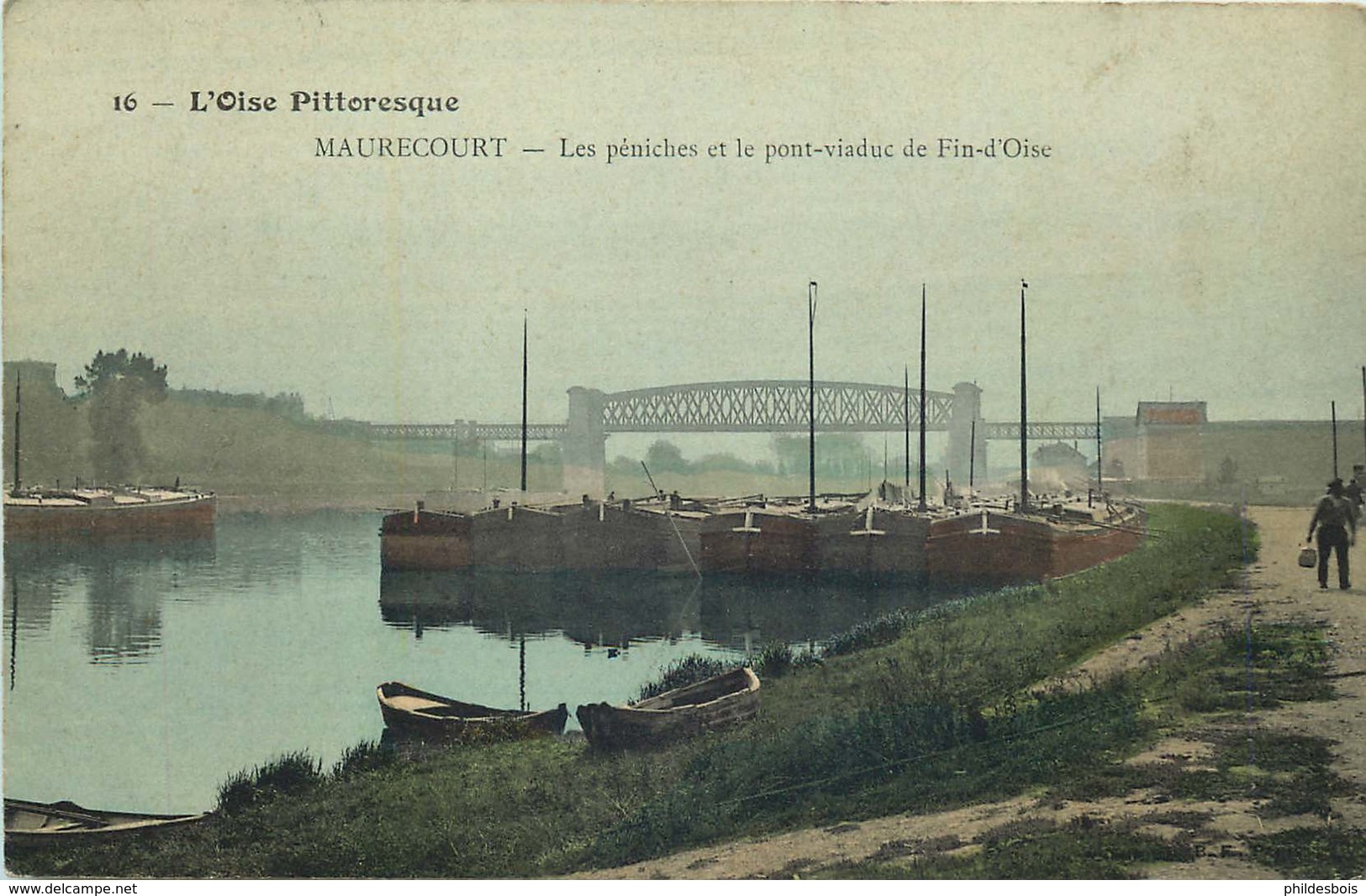 YVELINES  MAURECOURT  Les Peniches Et Le Pont Viaduc - Maurecourt