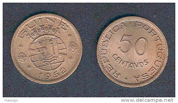 Guinea (portugiesisch), 50 Centavos 1952, Unzirkuliert - Guinea-Bissau