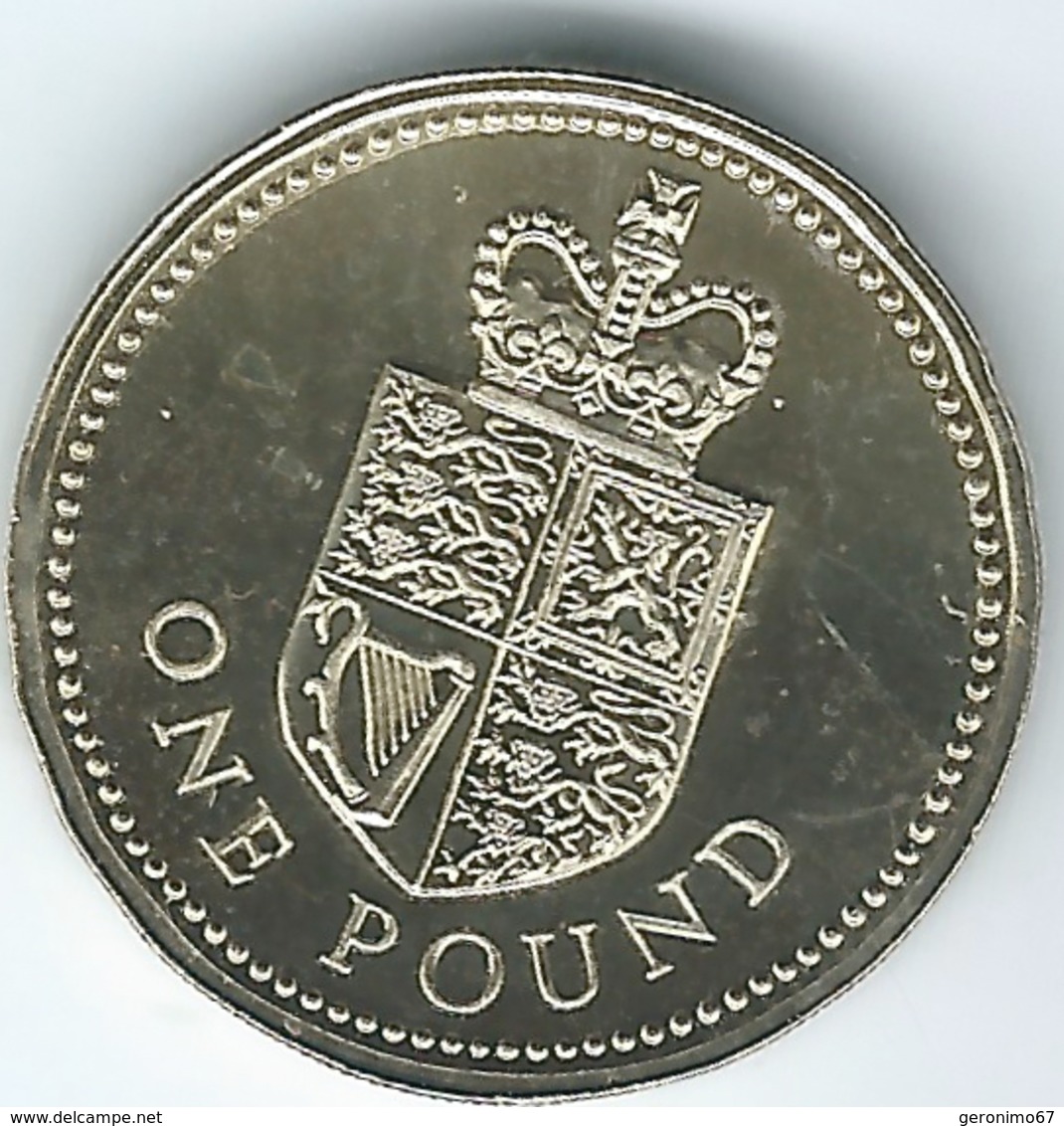 Great Britain / United Kingdom - 1998 - 1 Pound - Elizabeth II - Crowned Royal Shield - KM954 - 1 Pound