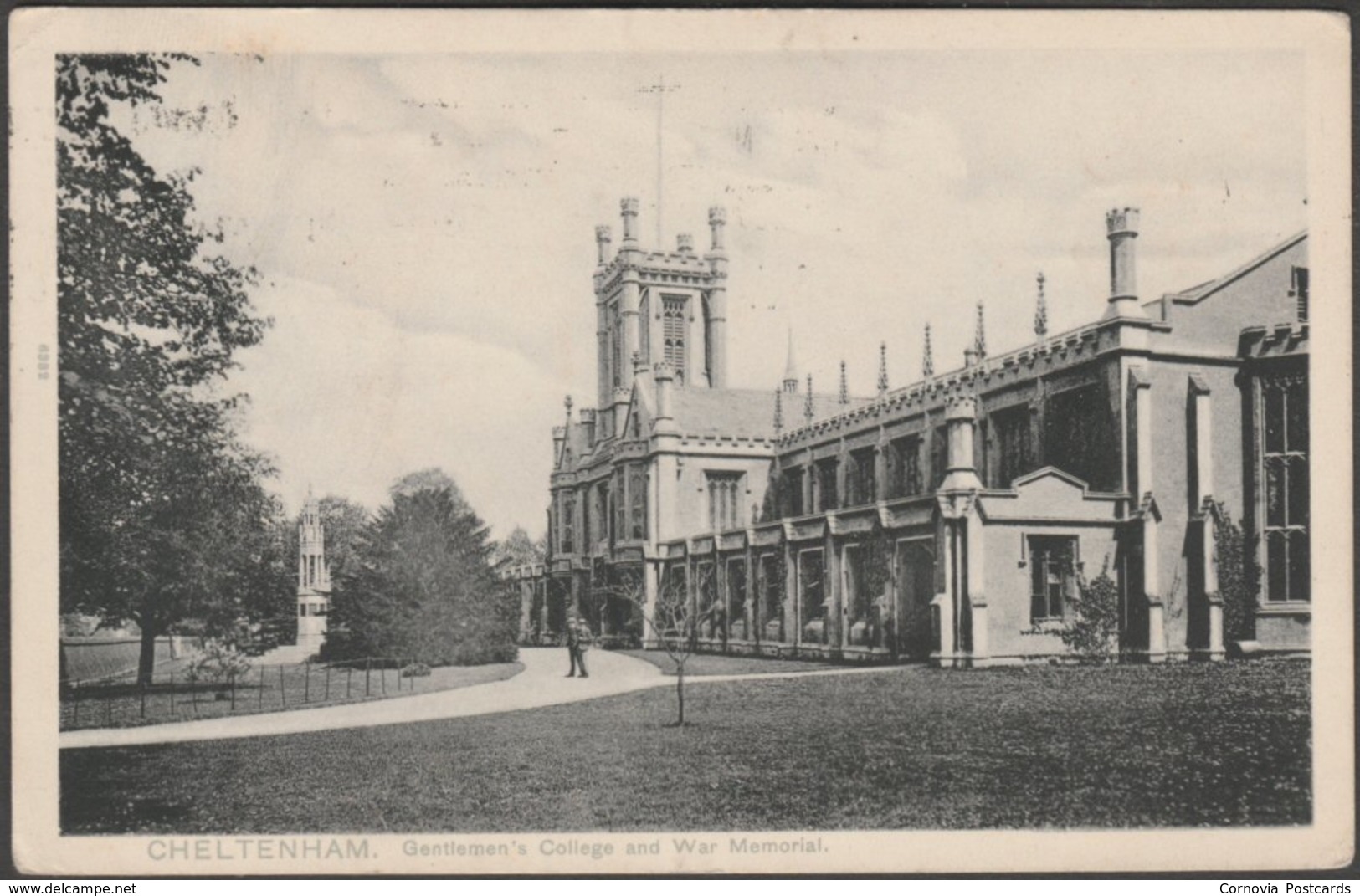 Gentleman's College And War Memorial, Cheltenham, 1910 - Peacock Postcard - Cheltenham