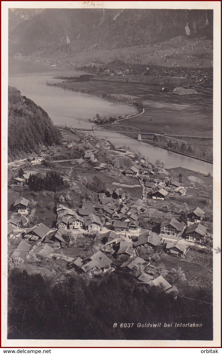 Goldswil (Ringgenberg) * Stadt, Brücke, Fluss * Schweiz * AK2814 - Ringgenberg