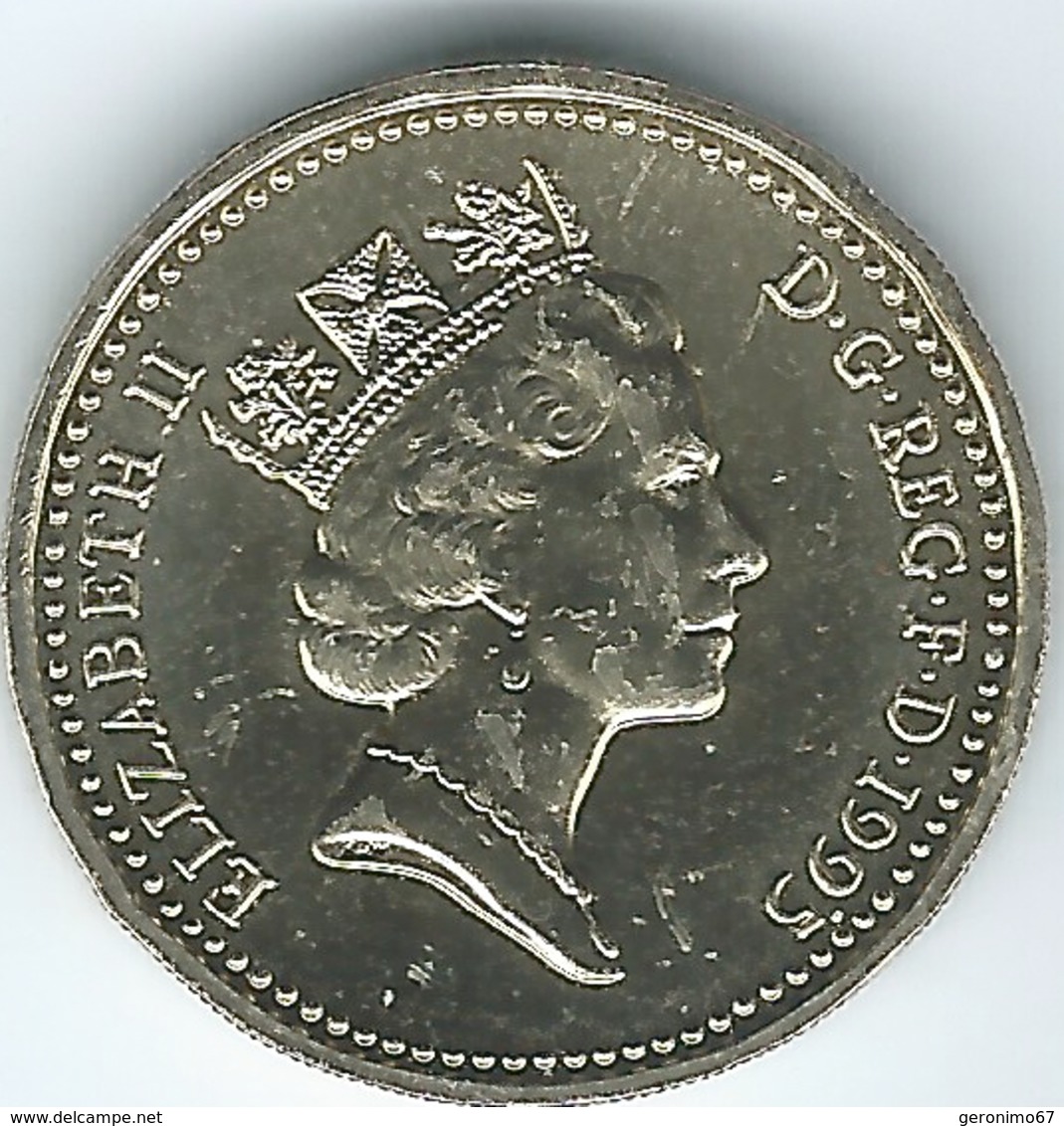 Great Britain / United Kingdom - 1995 - 1 Pound - Elizabeth II - Welsh Dragon - KM969 - 1 Pound