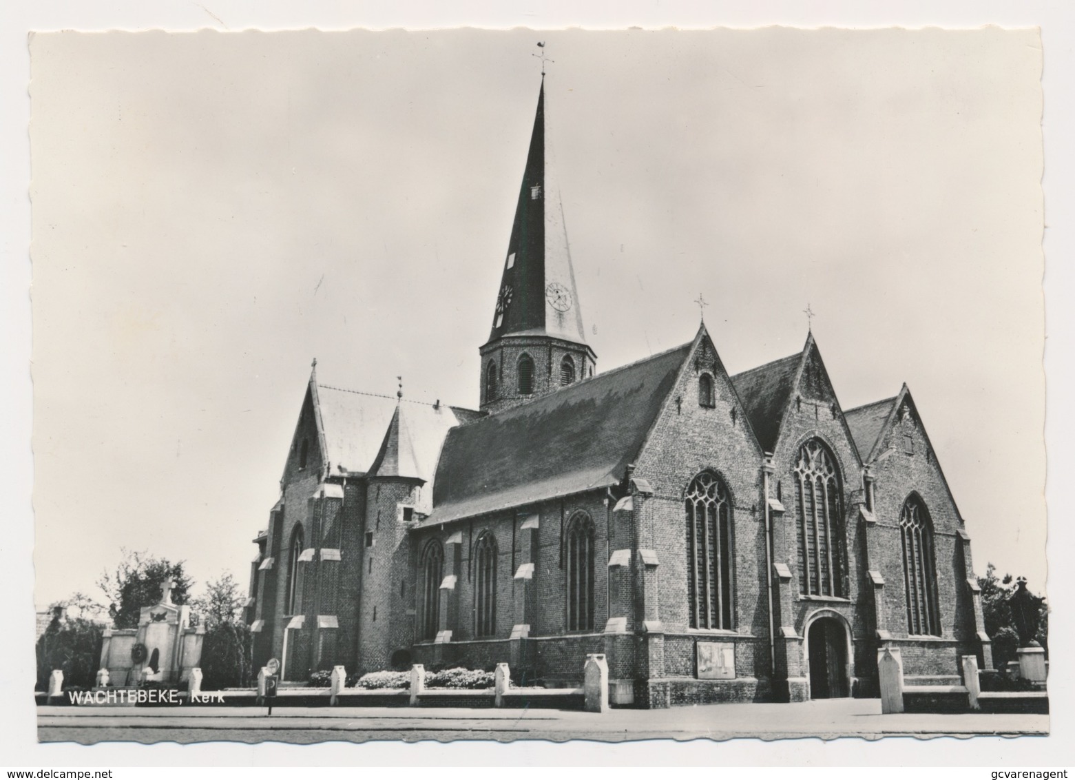 WACHTEBEKE   KERK   FOTOKAART - Wachtebeke