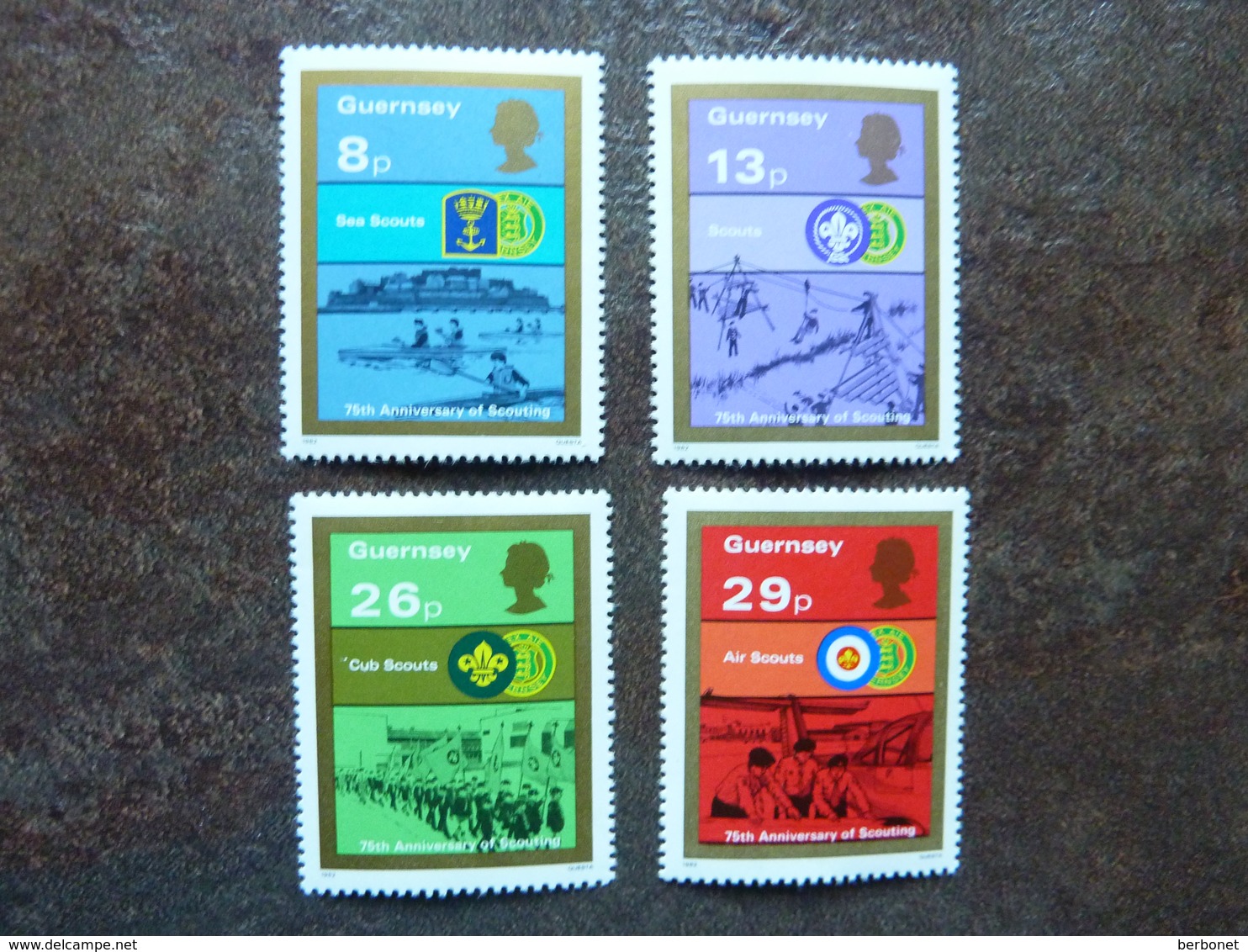 1982  Scouting      SG = 259 / 262   ** MNH - Guernsey