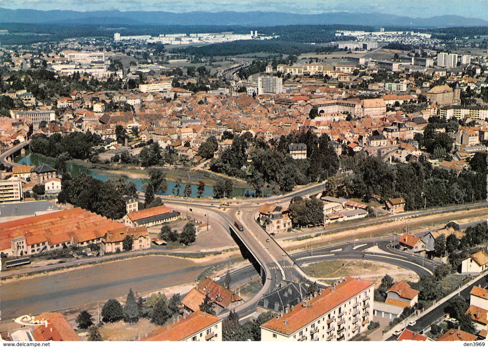 SOCHAUX - Montbéliard - Vue Aérienne - Le Pont De La Z.U.P. Et La Petite Hollande - Sochaux