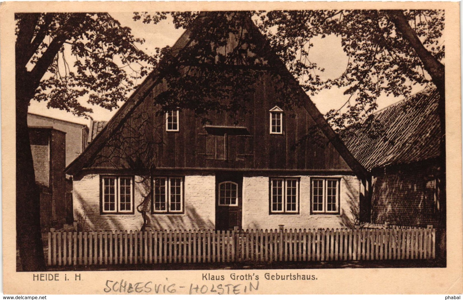 Germany, Schleswig-Holstein, Heide, Klaus Groth's Geburtshaus, Old Postcard - Heide