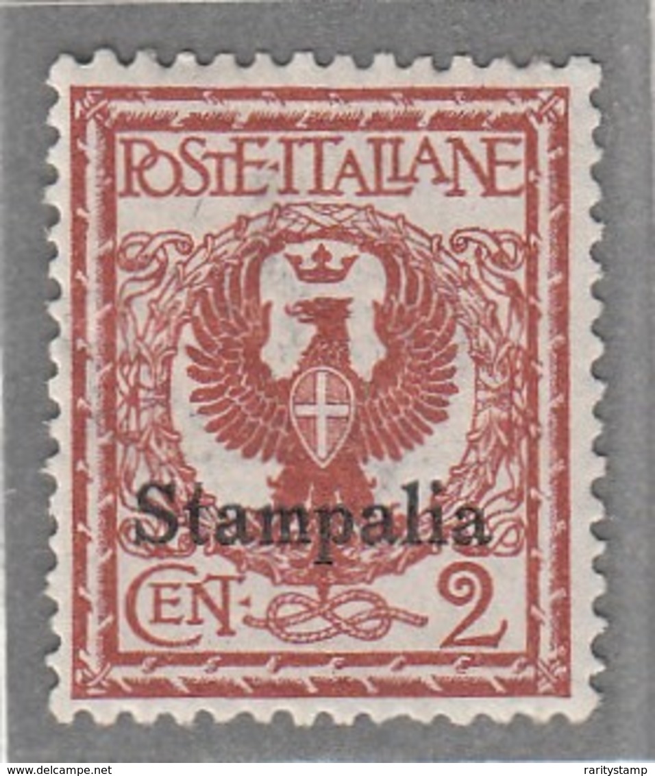 ITALIA 1912  COLONIE E POSSEDIMENTI EGEO STAMPALIA 1912 SASSONE S.82  MNH  CV € 500 OTTIMA CENTRATURA - Egée (Stampalia)