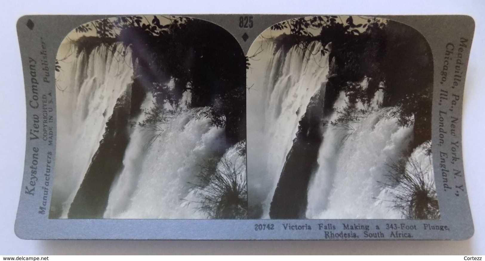 Photos Stéréoscopiques - Victoria Falls Rhodesia South Africa  - Keystone View Company - Stereoscopic