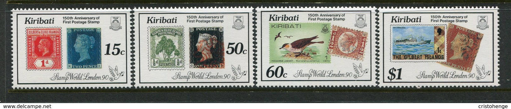 Kiribati 1990 150th Anniversary Of The Penny Black Set MNH (SG 322-25) - Kiribati (1979-...)