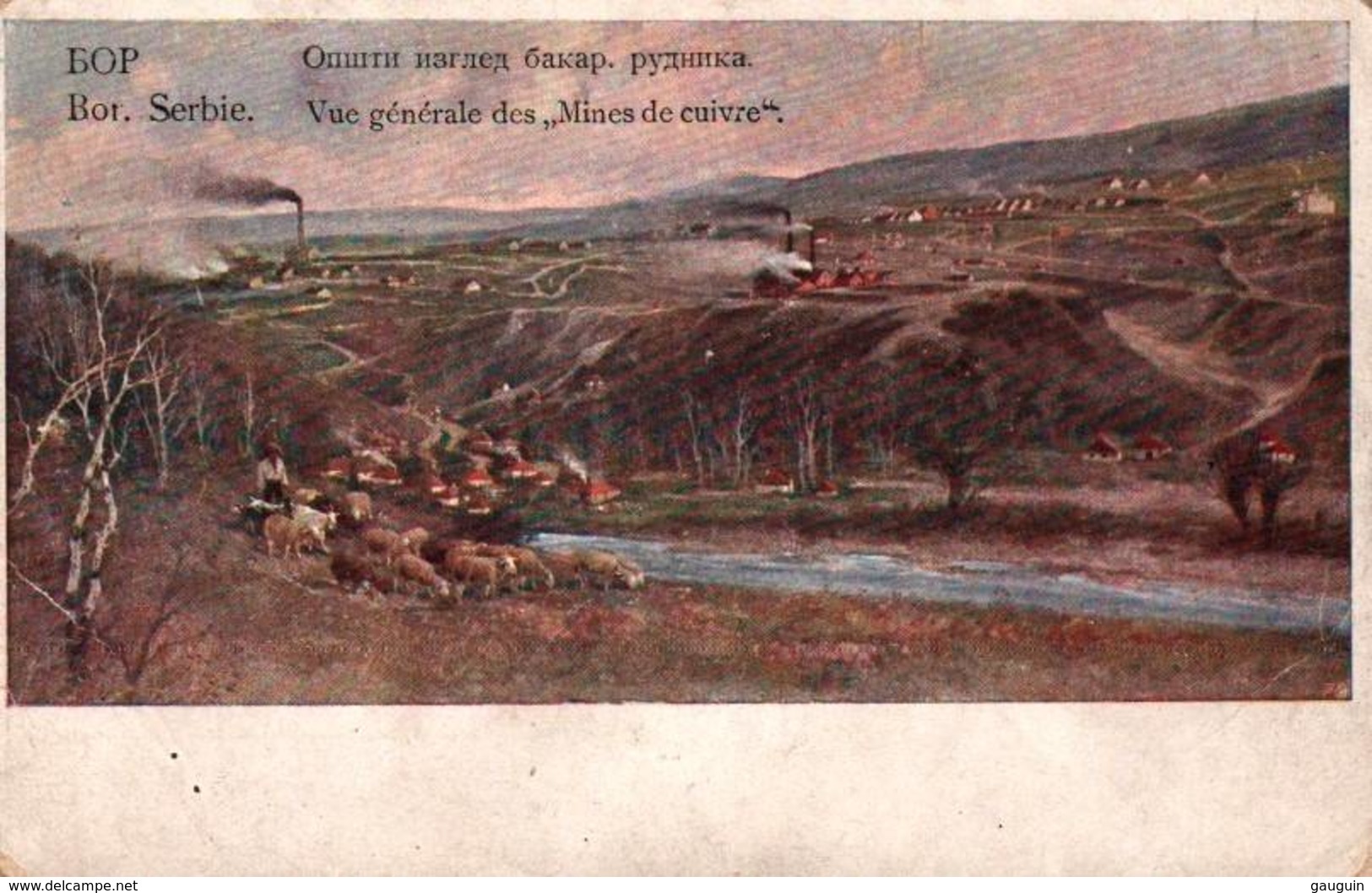 CPA - ZAYETCHAR - Vue GALE Des MINES De CUIVRE De BOR - ILLUSTRATION … - Serbia