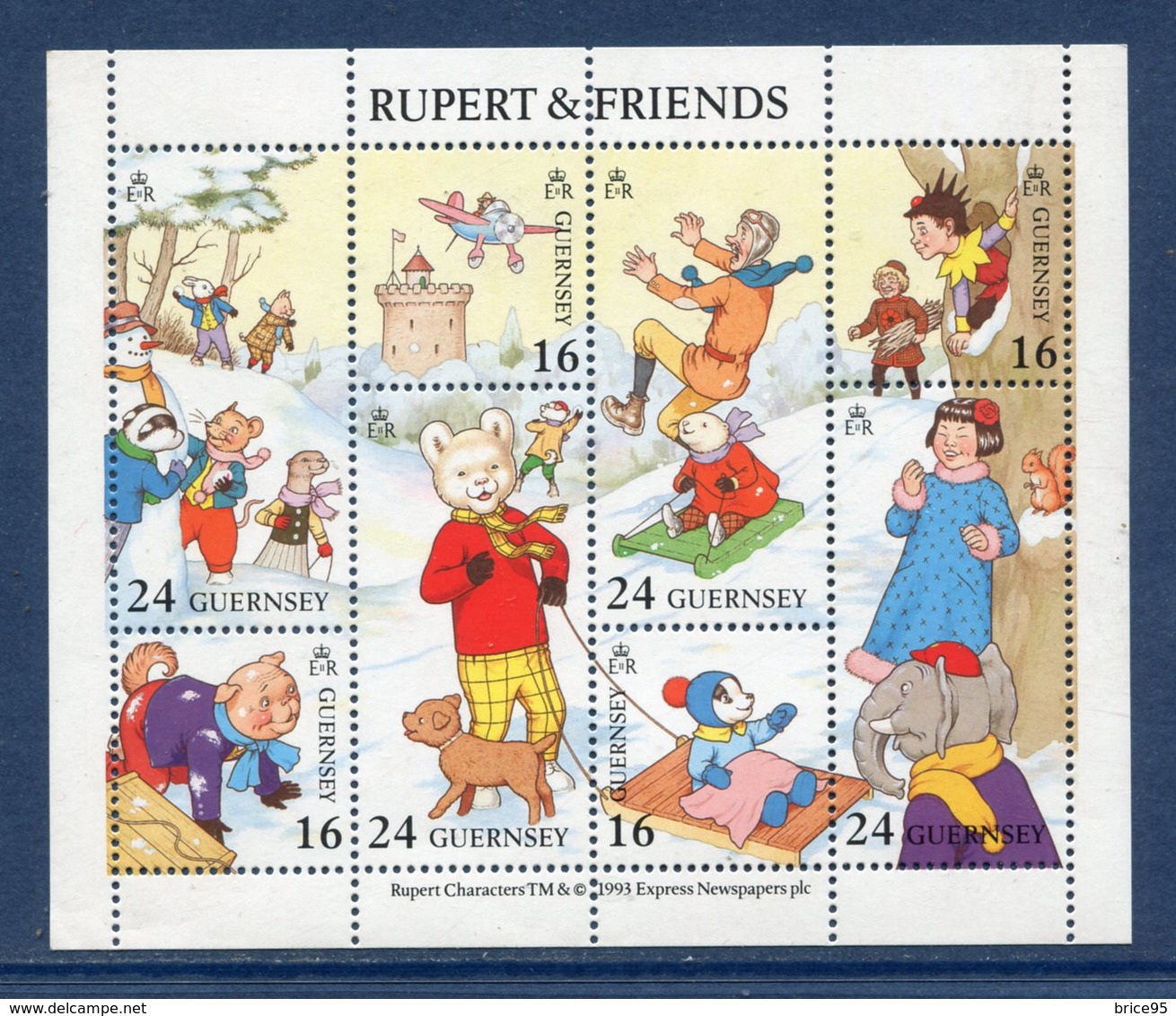 Guernesey - Bloc YT N° 23 - Rupert Et Friends - Neuf Sans Charnière - 1993 - Guernsey